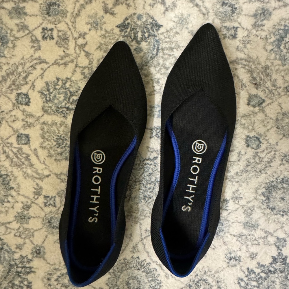 Rothy's The Point II - Rothy’s Black Flats pointed